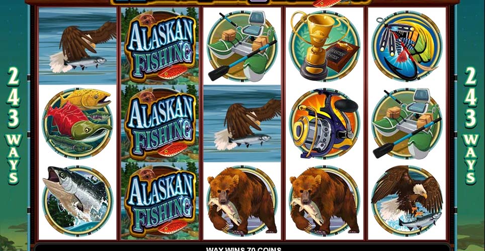 Alaskan Fishing Slot Wild Symbol Win
